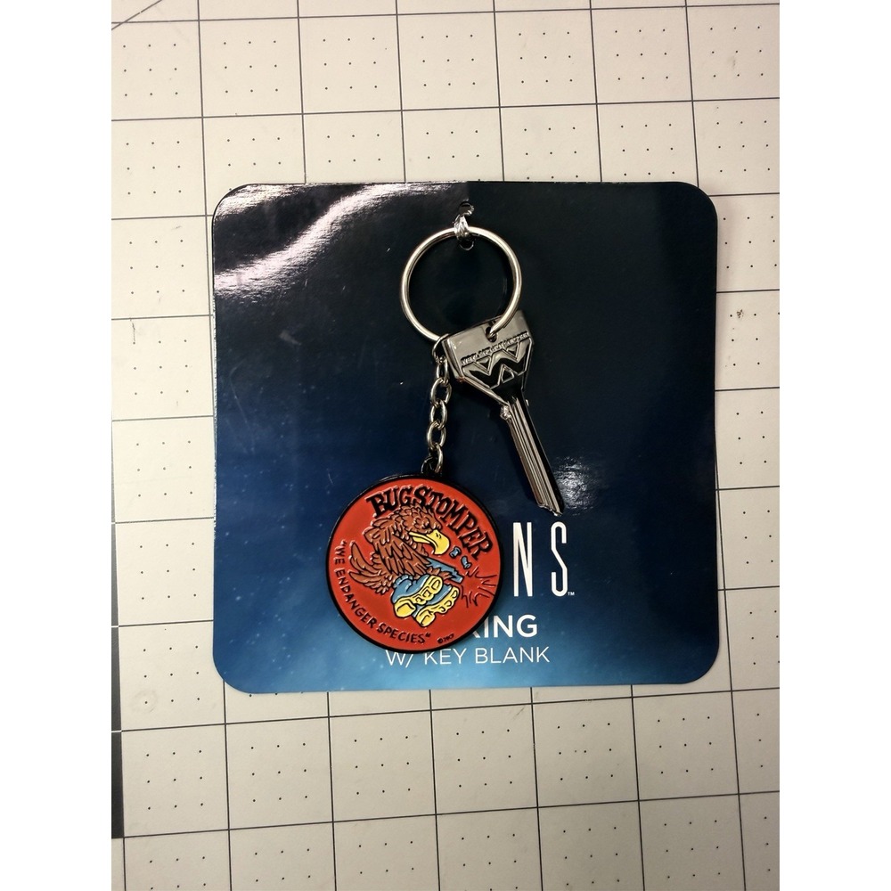 Aliens Bugstomper Keyring‎ w/ Weyland Yutani Key Blank Loot Fright Exclusive